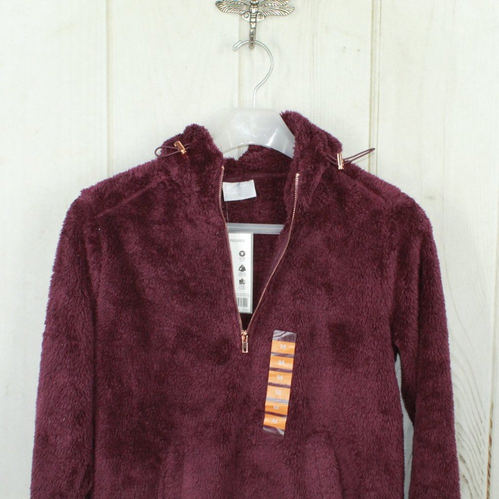 NEW! RBX 100% Polyester 1/4 Zip Sherpa Hooded Pull - Picture 9 of 15